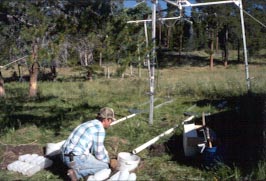 collecting water runoff samples